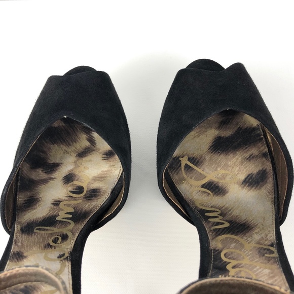 Sam Edelman 'Marina' Gold Flecked Peep-Toe Pump - Picture 7 of 16